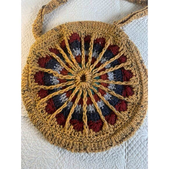 Handmade Round Hand Crocheted Handbag - New - Picture 11 of 11